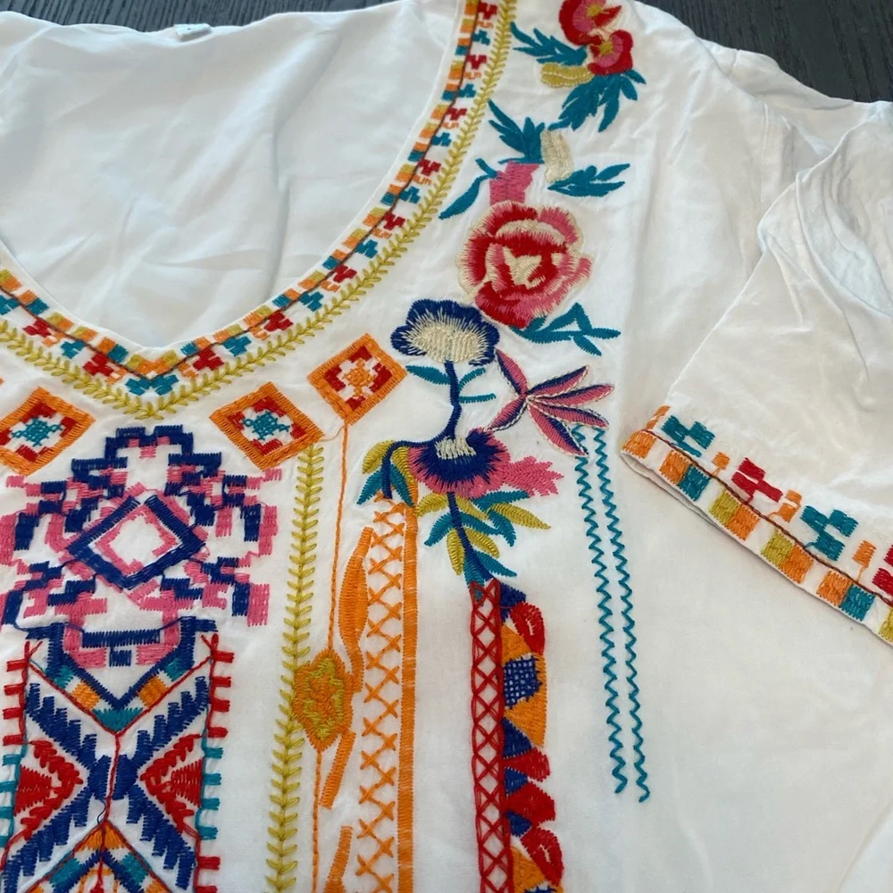 Embroidered Lined Top - Picture 2 of 13